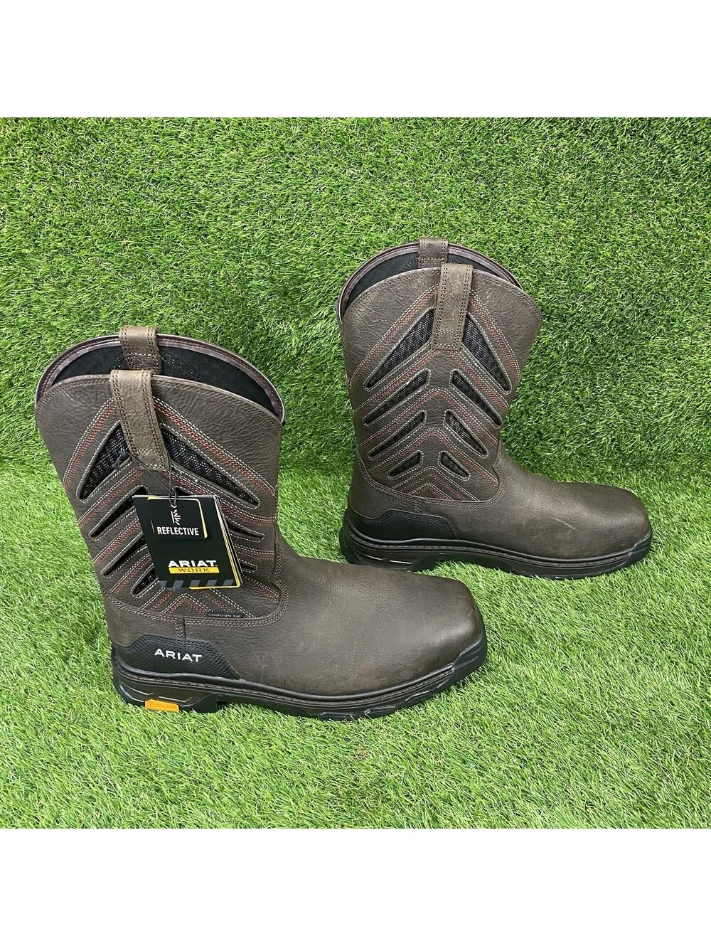 ARIAT WORK Men's Intrepid VentTEK Composite Toe Work Boot Iron Coffee 15 D